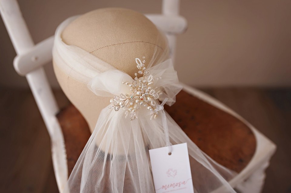 Introducing Mimosa Couture Bridal Accessories - modern, versatile and rRomantic wedding headpieces.