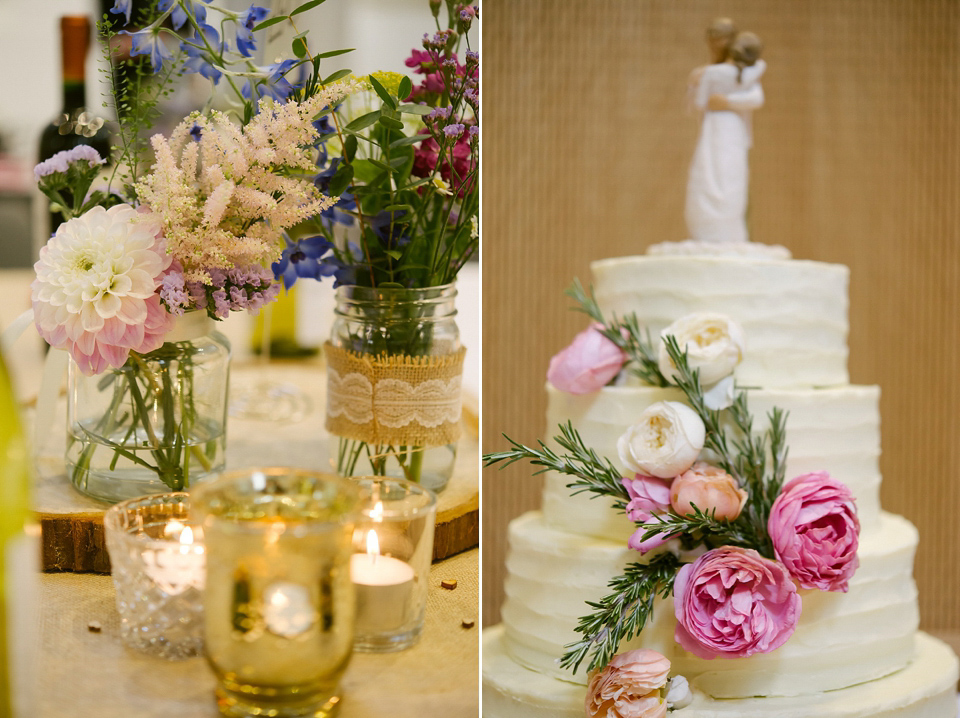 A sweet Dessy bride and her maids in pretty purple for a floral wedding in London. Lily Sawyer Photography.