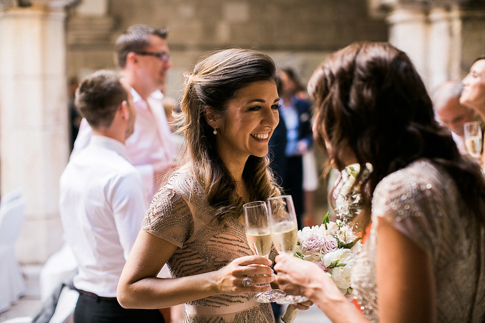 Nataly wore a glamorous Inbal Dror gown for her Midsummer Nights Dream inspired wedding in Croatia. Photography by LIfe Stories Wedding.