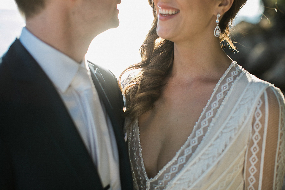 Nataly wore a glamorous Inbal Dror gown for her Midsummer Nights Dream inspired wedding in Croatia. Photography by LIfe Stories Wedding.