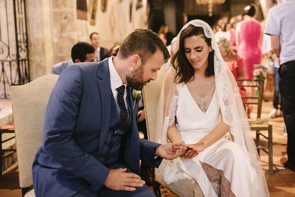 Deirdre wore a Rime Arodaky gown for her laid back, relaxed and rustic wedding in France. Images by This Modern Love Photography and Tomasz Wagner.