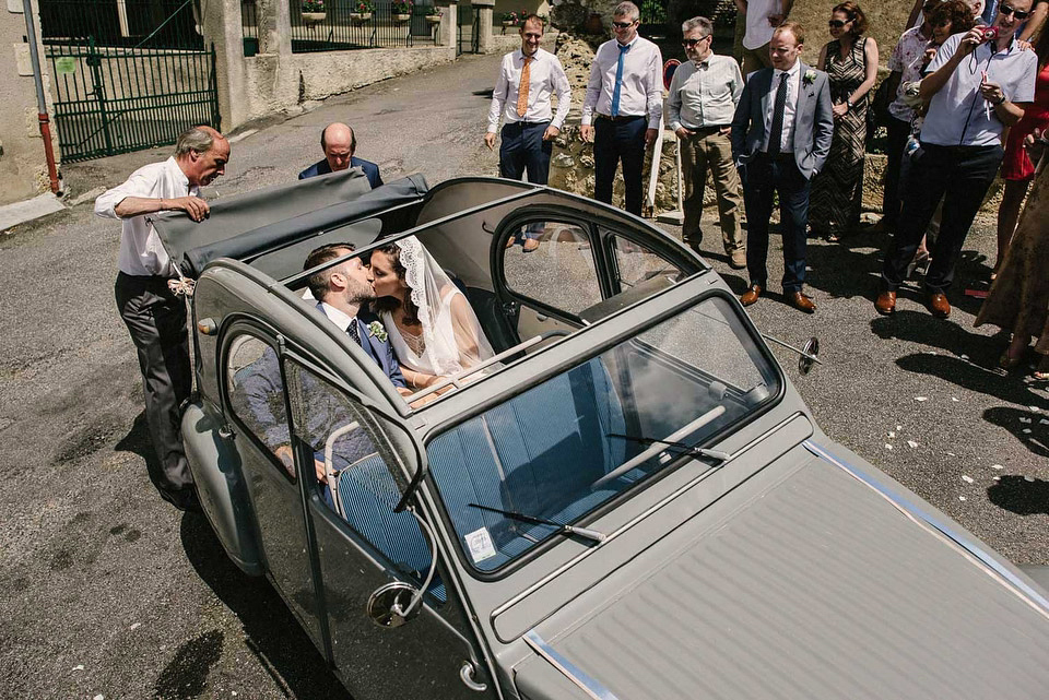 Deirdre wore a Rime Arodaky gown for her laid back, relaxed and rustic wedding in France. Images by This Modern Love Photography and Tomasz Wagner.