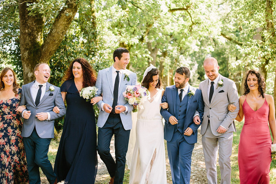 Deirdre wore a Rime Arodaky gown for her laid back, relaxed and rustic wedding in France. Images by This Modern Love Photography and Tomasz Wagner.