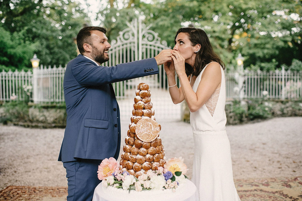 Deirdre wore a Rime Arodaky gown for her laid back, relaxed and rustic wedding in France. Images by This Modern Love Photography and Tomasz Wagner.