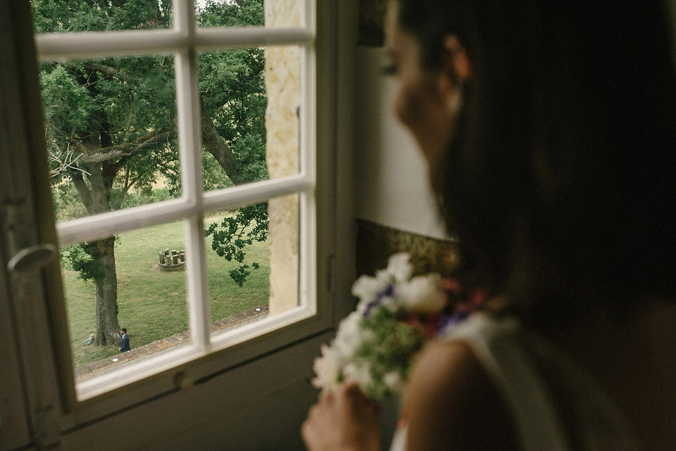 Deirdre wore a Rime Arodaky gown for her laid back, relaxed and rustic wedding in France. Images by This Modern Love Photography and Tomasz Wagner.