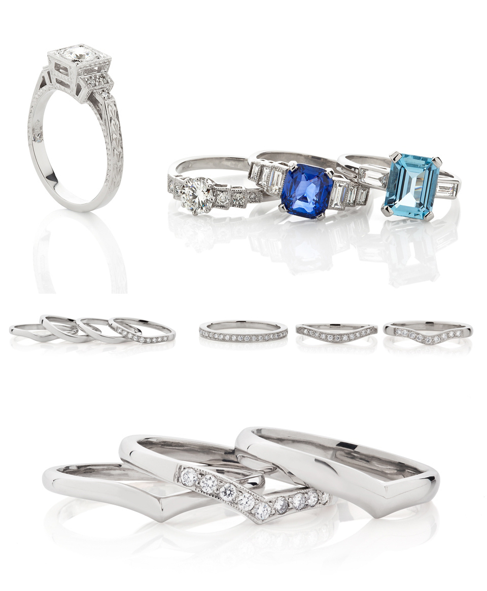 Vintage inspired wedding and engagement rings from The London Victorian Ring Co.