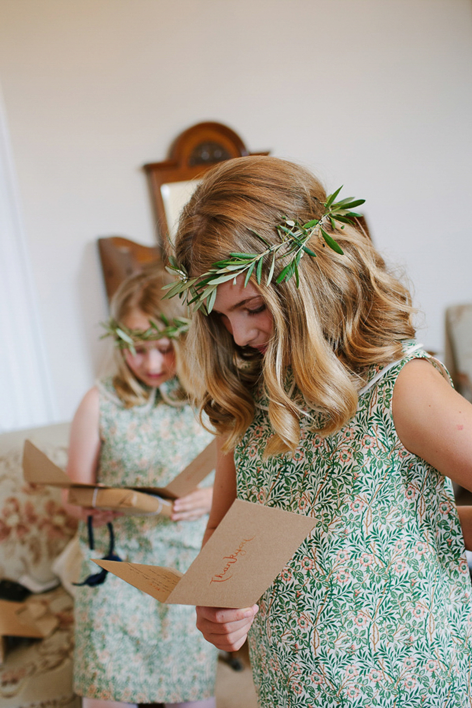 A 60's inspired gown for a Garden Party Wedding. Photography by Joanna Brown.