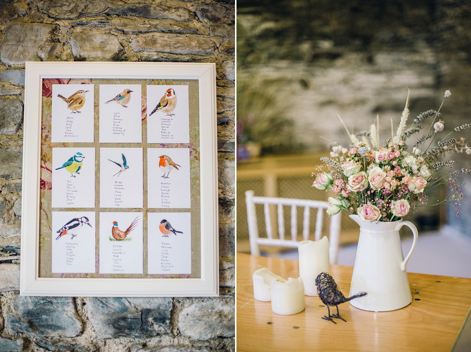 Rebeca wore a Jenny Packham gown for her homemade, Autumn wedding in the Lake District. Photography by Jessica Reeve.