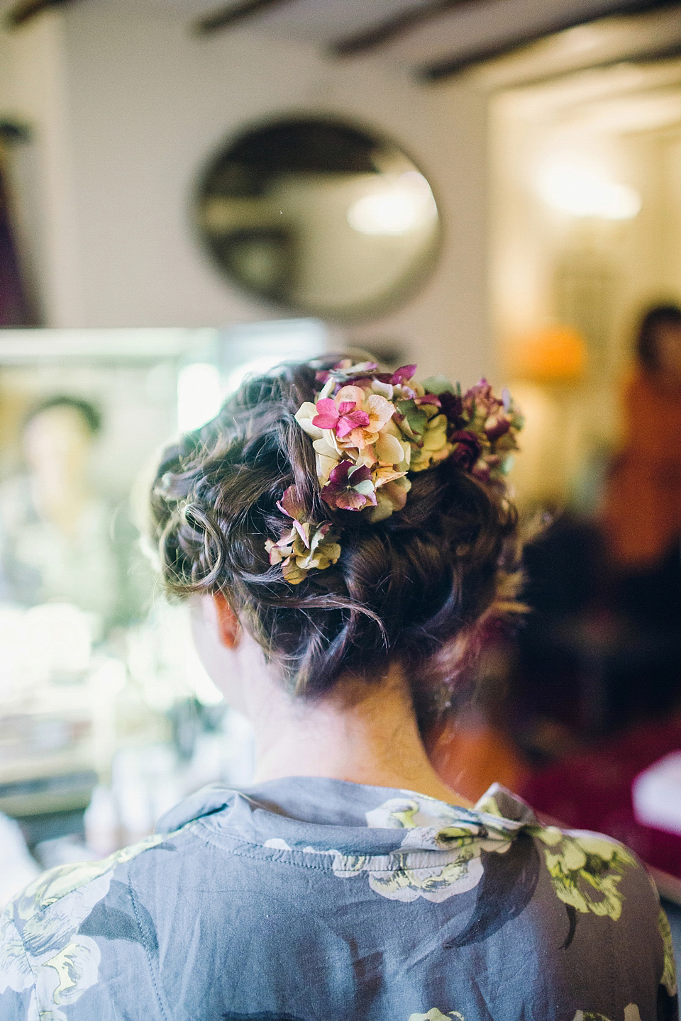 Rebeca wore a Jenny Packham gown for her homemade, Autumn wedding in the Lake District. Photography by Jessica Reeve.