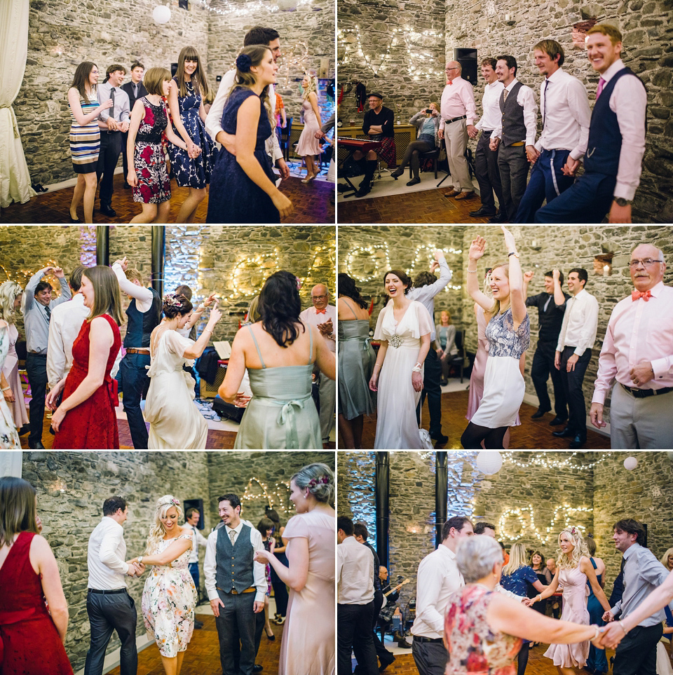 Rebeca wore a Jenny Packham gown for her homemade, Autumn wedding in the Lake District. Photography by Jessica Reeve.