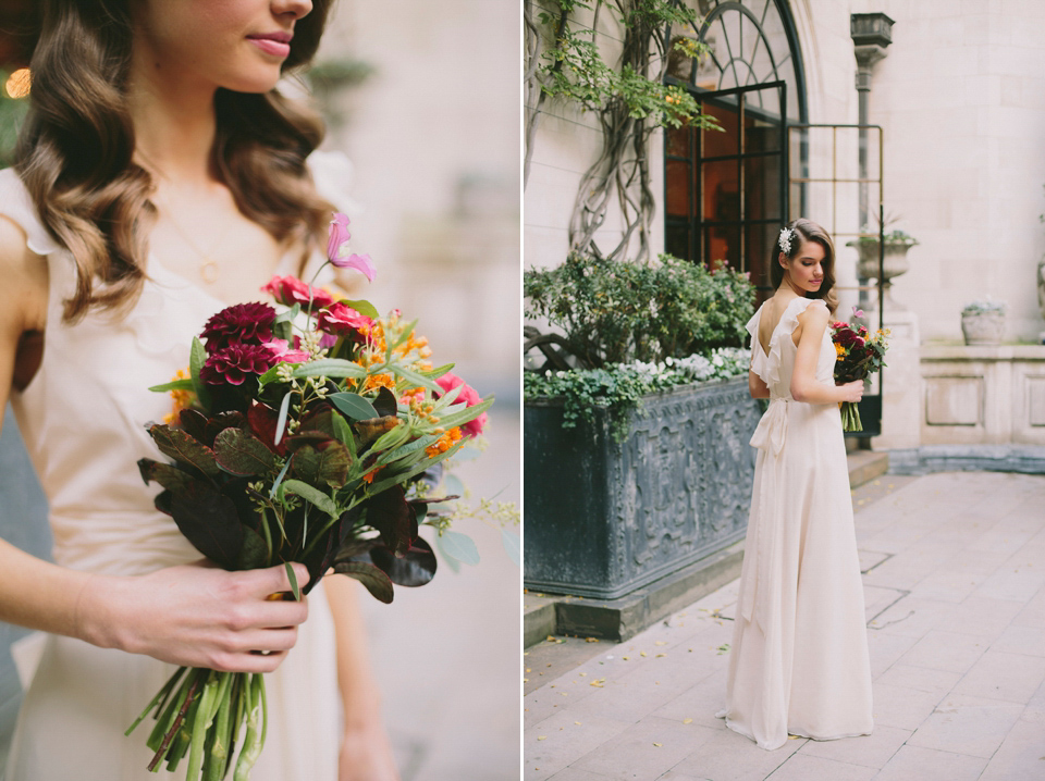 Wildflowers in the ciy - a bridal inspiration shoot sylted and conceived by Holden Bespoke. Images by M&J Photography.