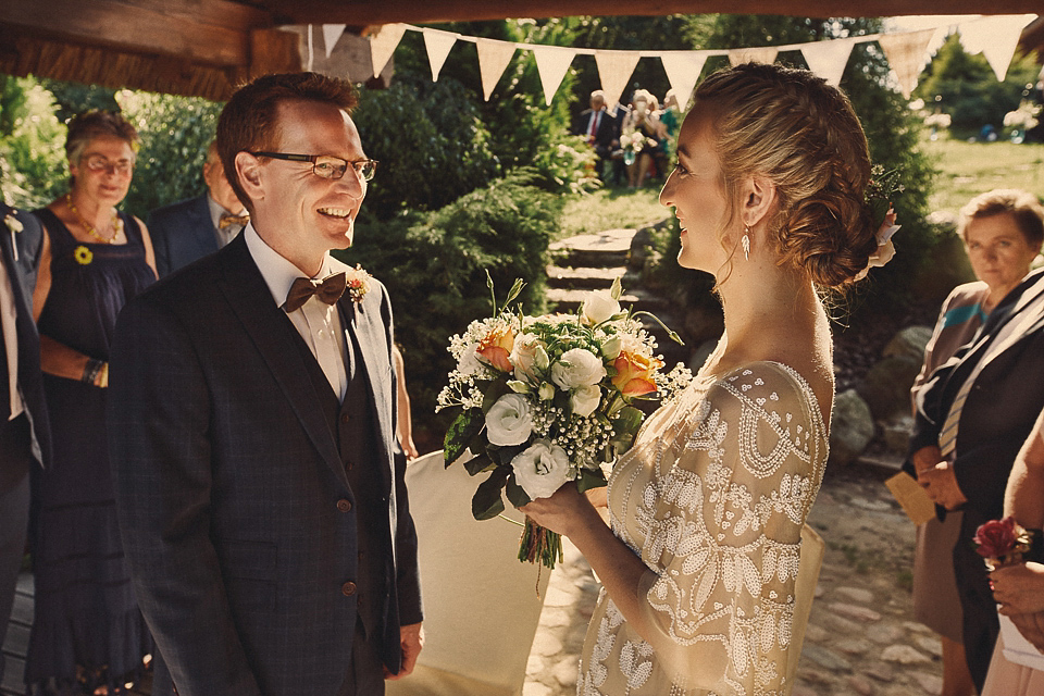 A Rue de Seine gown for a rustic, outdoor wedding in Poland. Photography by Slawomir Gubula. A Rue de Seine gown for a rustic, outdoor wedding in Poland. Photography by Slawomir Gubula.