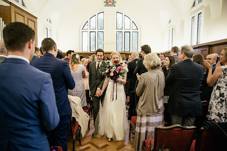 Alexa wears Halfpenny London for her Autumn wedding in London. Photography by Kat Hill.