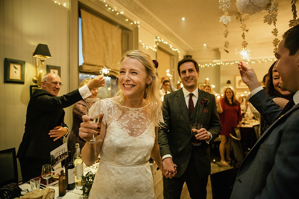 Alexa wears Halfpenny London for her Autumn wedding in London. Photography by Kat Hill.