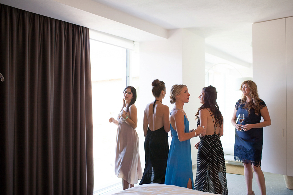 Katherine wore the Gianna Marie gown for her Vanity Fair inspired glamorous destination wedding in the Italian countryside. Photography by James Allan.