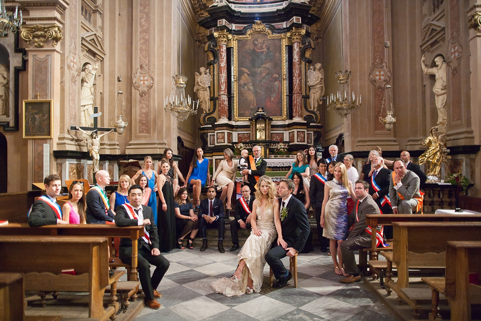 Katherine wore the Gianna Marie gown for her Vanity Fair inspired glamorous destination wedding in the Italian countryside. Photography by James Allan.