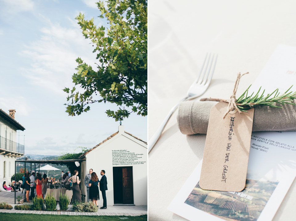 Katherine wore the Gianna Marie gown for her Vanity Fair inspired glamorous destination wedding in the Italian countryside. Photography by James Allan.