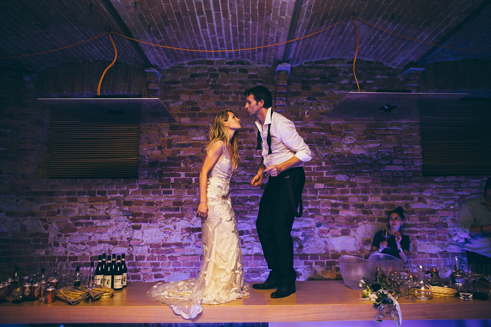 Katherine wore the Gianna Marie gown for her Vanity Fair inspired glamorous destination wedding in the Italian countryside. Photography by James Allan.