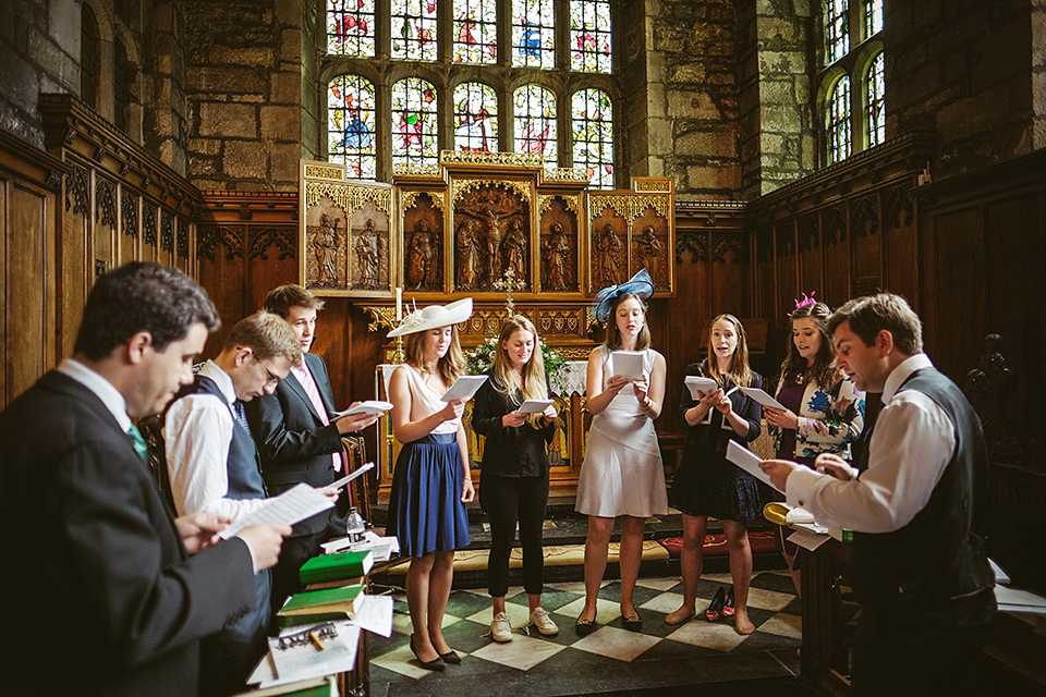 Rachel wears a Lusan Mandongus gown for her Durham Castle Wedding. 2Tone Creative Photography.