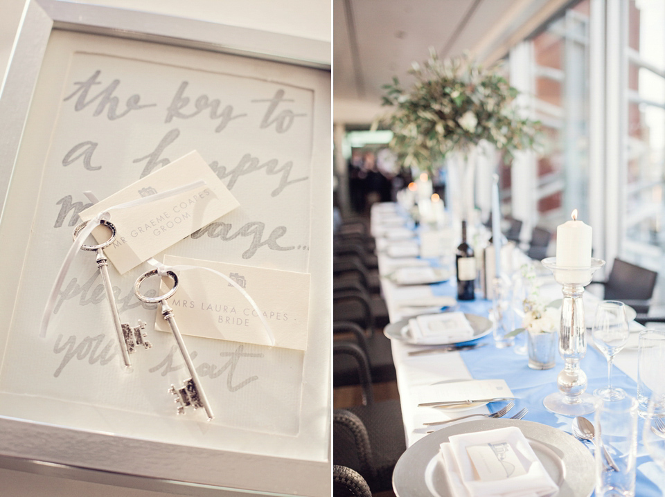 An Emelia Wickstead jumpsuit for a modern day wedding at the Baltic Centre for Contemporary Arts. Photography by Katy Melling.