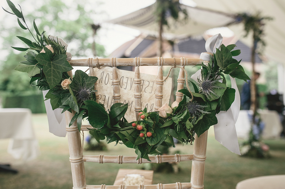 A modern Jewish wedding - the bride wears a gown by Wilden Bride. Photography by Kat Hill.