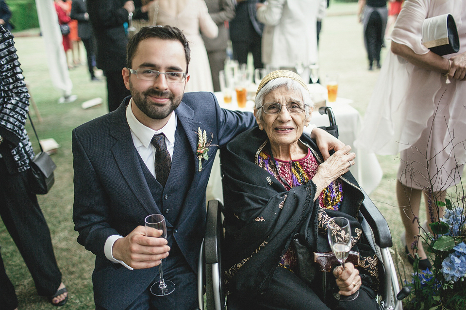 A modern Jewish wedding - the bride wears a gown by Wilden Bride. Photography by Kat Hill.