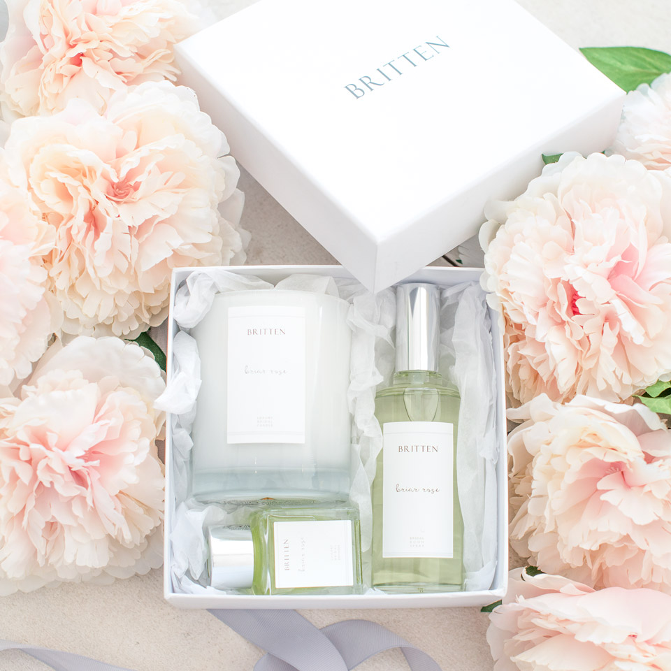 Wedding candle gift set Briar Rose by Britten