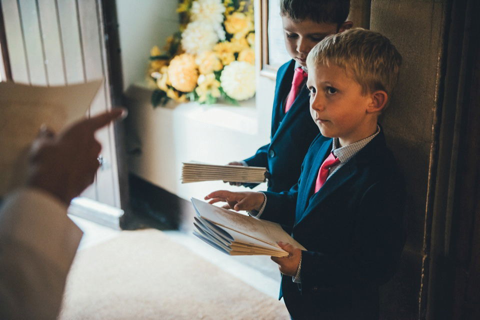 Hannah wore a Caroline Castigliano gown for her wedding to Matt. Photography by Nicola Thompson, film by Magic Hour Films