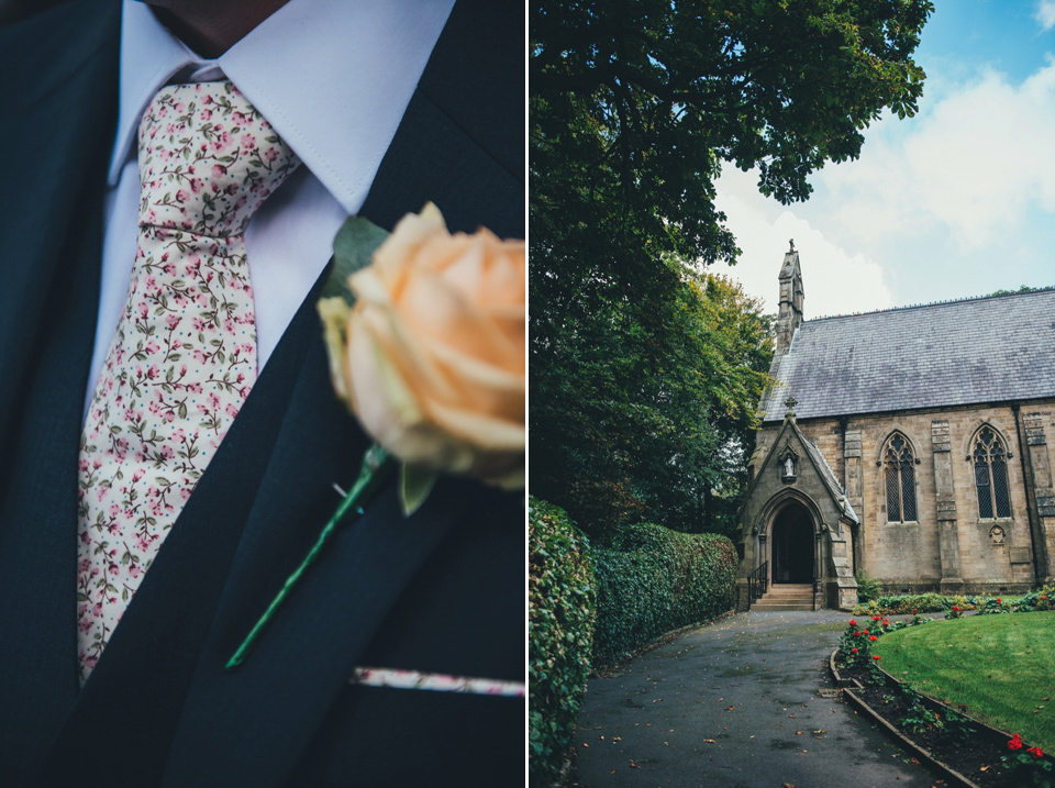 Hannah wore a Caroline Castigliano gown for her wedding to Matt. Photography by Nicola Thompson, film by Magic Hour Films