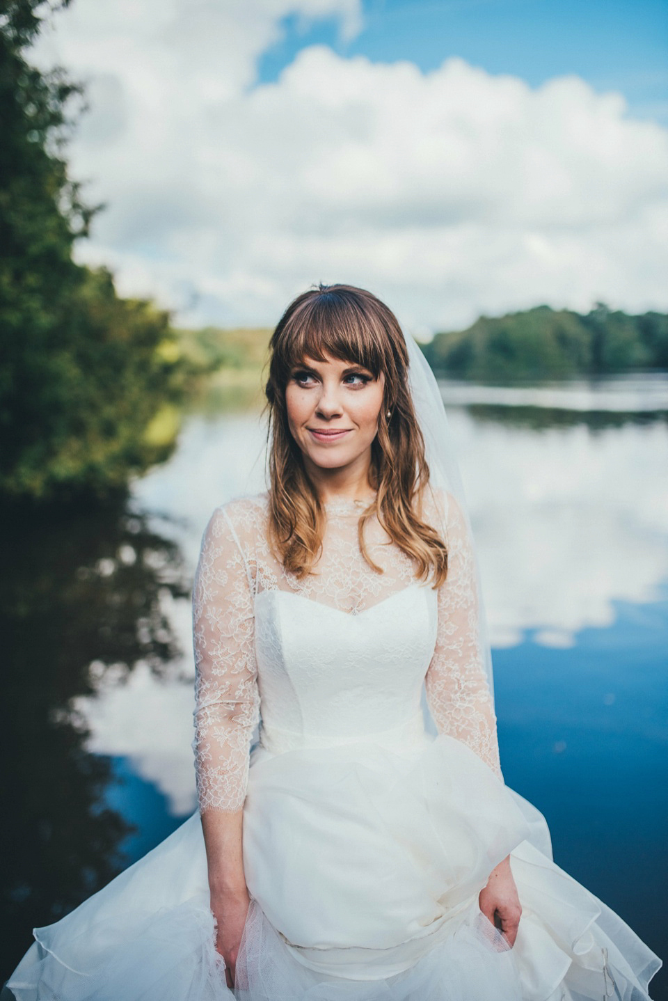 Hannah wore a Caroline Castigliano gown for her wedding to Matt. Photography by Nicola Thompson, film by Magic Hour Films