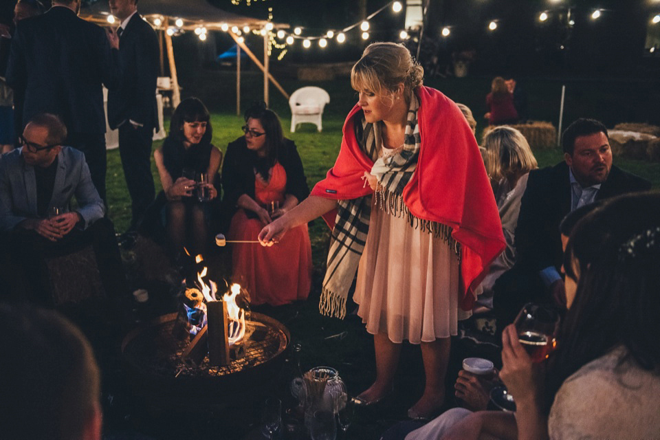 Hannah wore a Caroline Castigliano gown for her wedding to Matt. Photography by Nicola Thompson, film by Magic Hour Films