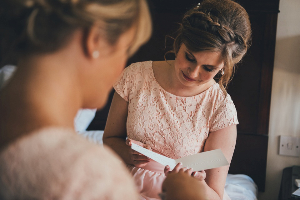 Hannah wore a Caroline Castigliano gown for her wedding to Matt. Photography by Nicola Thompson, film by Magic Hour Films