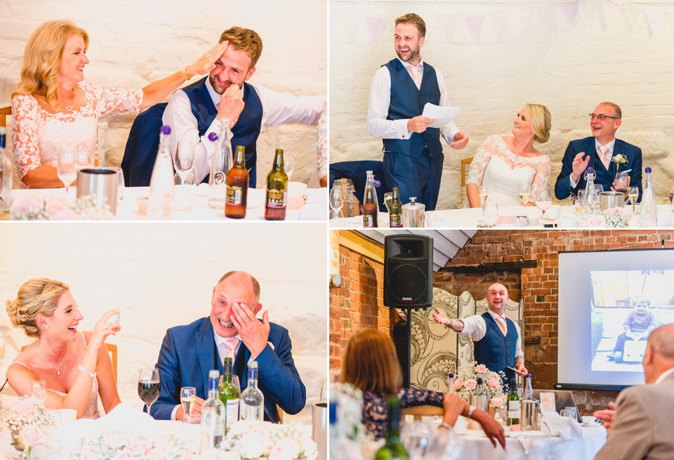 Rebecca wore a gown by Charlotte Balbier for her romantic and quintessentially English country wedding. Photography by Lisa Carpenter.