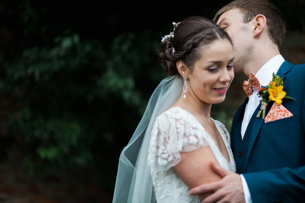 An Eliza Jane Howell Gown for a Relaxed and Colourful Outdoor Scottish Wedding