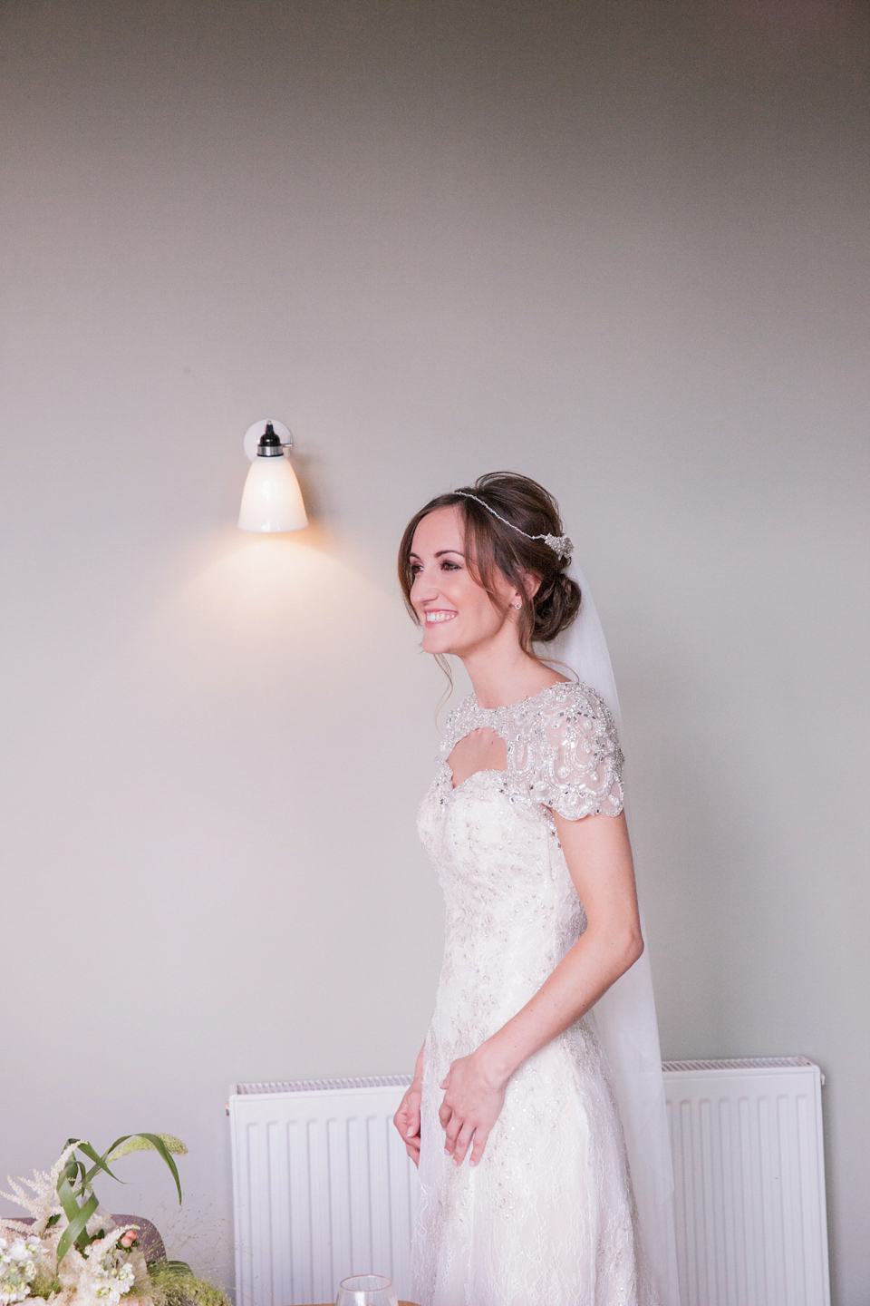 Laura wears a Maggie Sottero gown for her outdoor wedding at Natural Retreats at Richmond in the Yorkshire Dales. Photography by Lee Scullion.