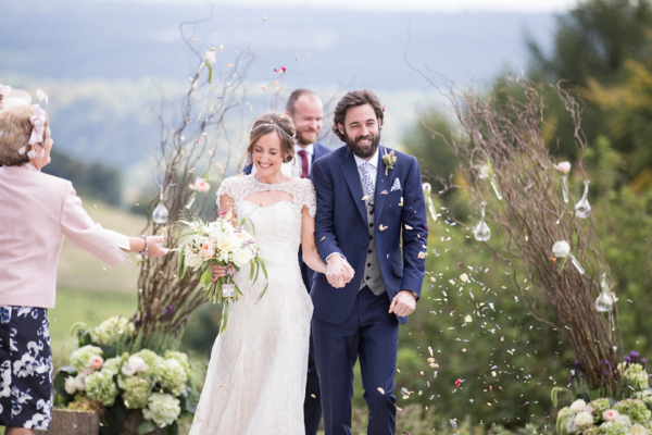 A Glamorous Maggie Sottero Gown and Tipis for a Festival-Inspired Wedding Weekend