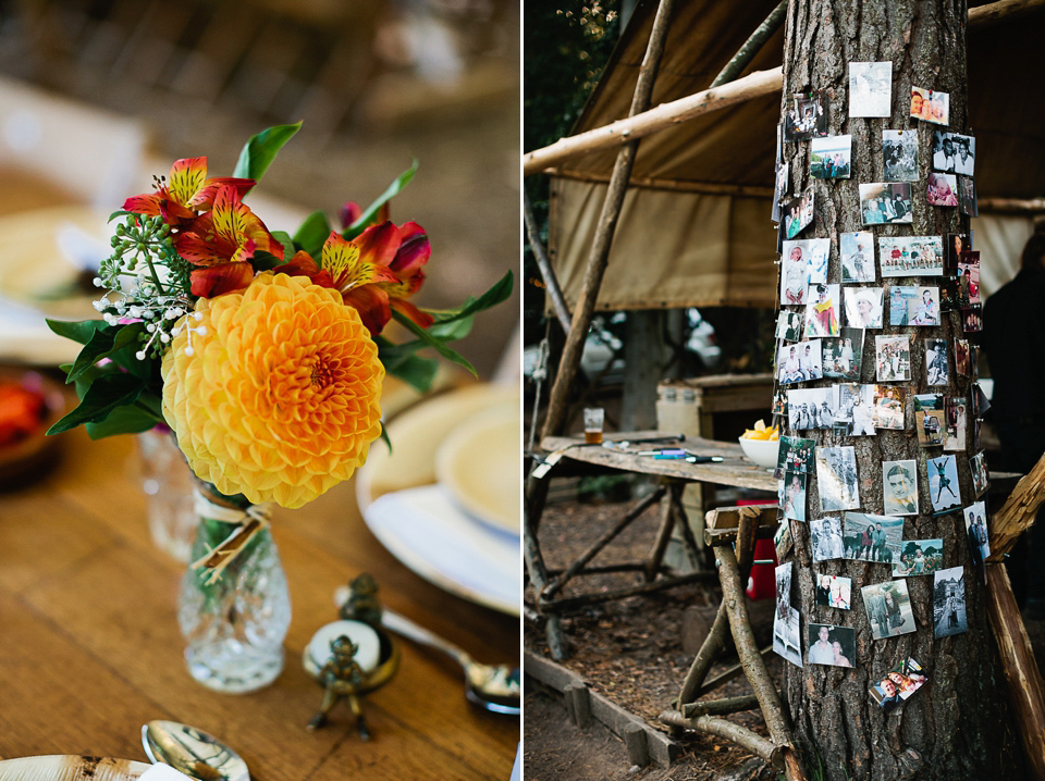 A magical forest wedding at Wilderness Woods, photography by Tarah Coonan.