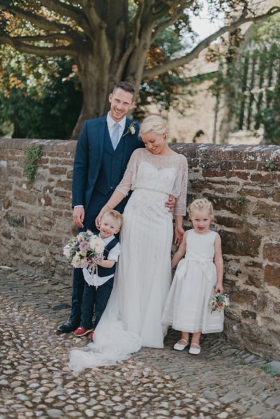 An Art Deco Inspired Eliza Jane Howell Gown for a Sweet Family Wedding in Rye