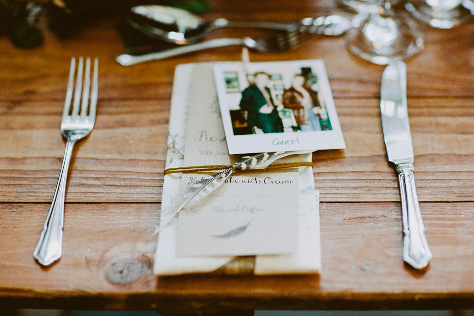 An elegant and quintessentially English village hall wedding in the Cotswolds. Bride Claire wore Ellis Bridals. Photography by David Jenkins.