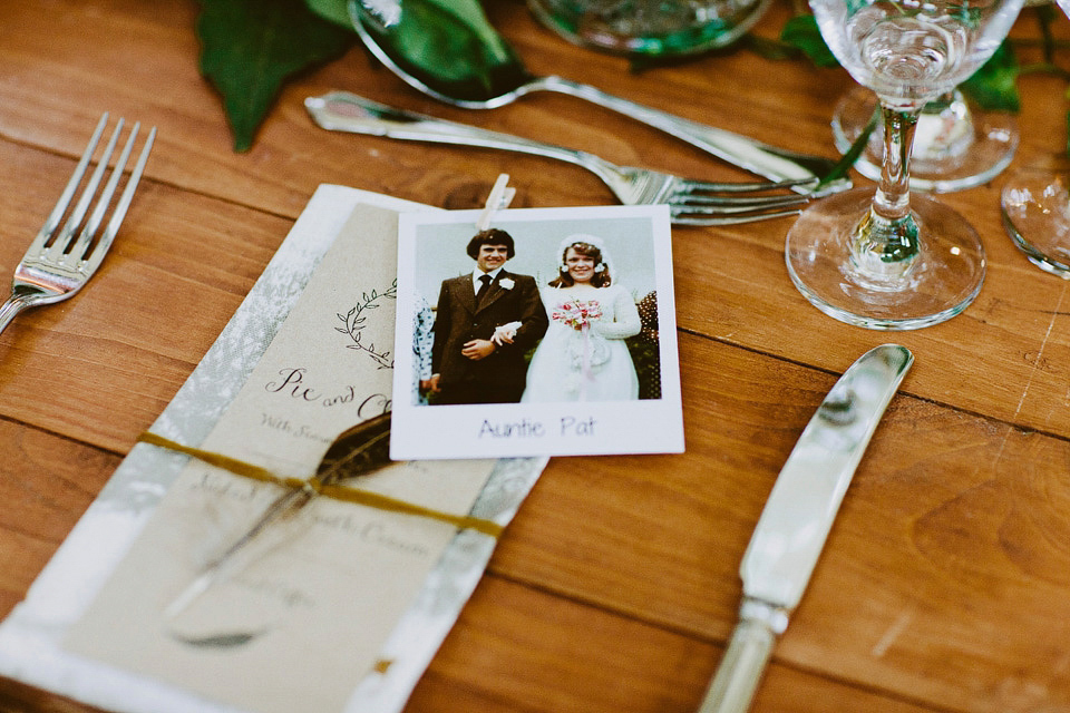 An elegant and quintessentially English village hall wedding in the Cotswolds. Bride Claire wore Ellis Bridals. Photography by David Jenkins.