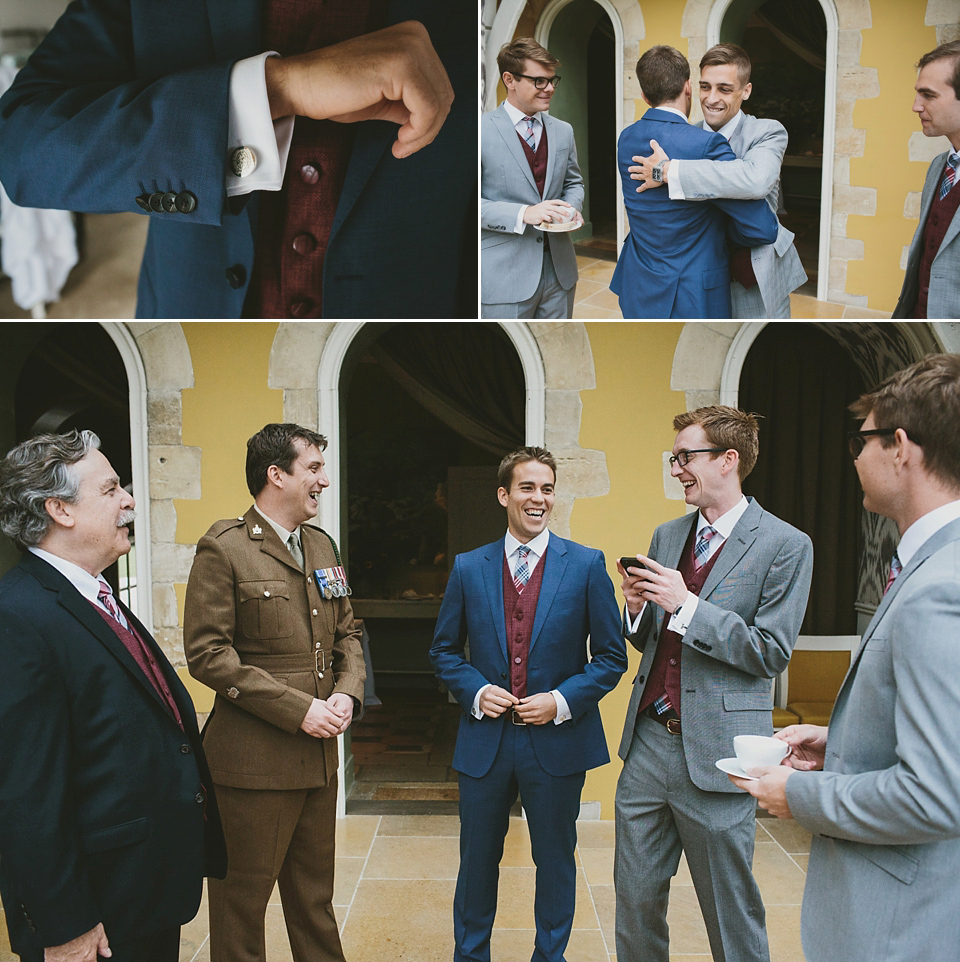 Sunflowers and rustic, Autumn shades for a handmade wedding in the Cotswolds. Photography by McKinley Rodgers.