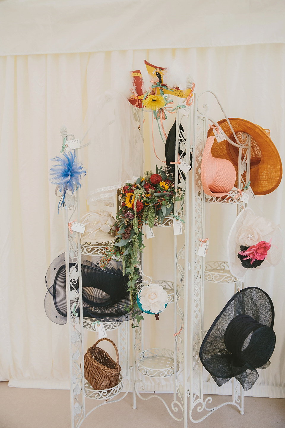 Sunflowers and rustic, Autumn shades for a handmade wedding in the Cotswolds. Photography by McKinley Rodgers.