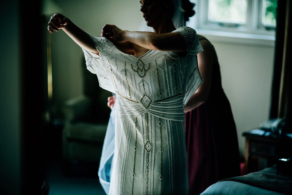 A fairground wedding and a 1920's inspired beaded gown // Images by Fairclough Photography.