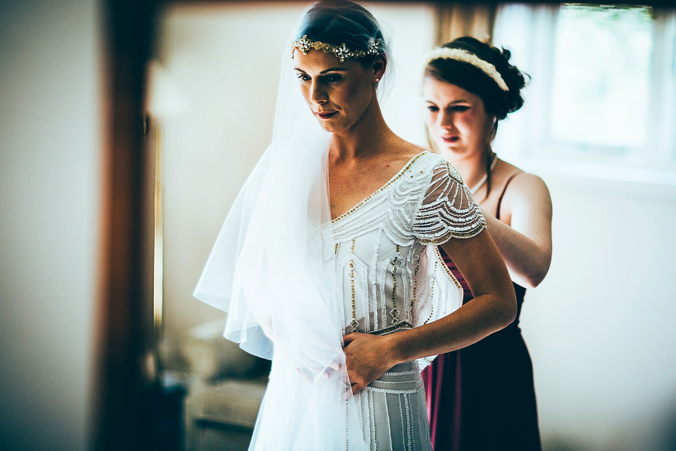 A fairground wedding and a 1920's inspired beaded gown // Images by Fairclough Photography.