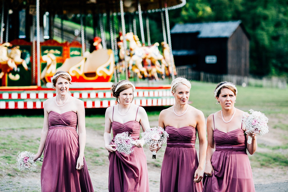 A fairground wedding and a 1920's inspired beaded gown // Images by Fairclough Photography.