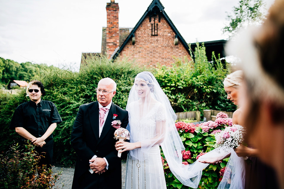 A fairground wedding and a 1920's inspired beaded gown // Images by Fairclough Photography.