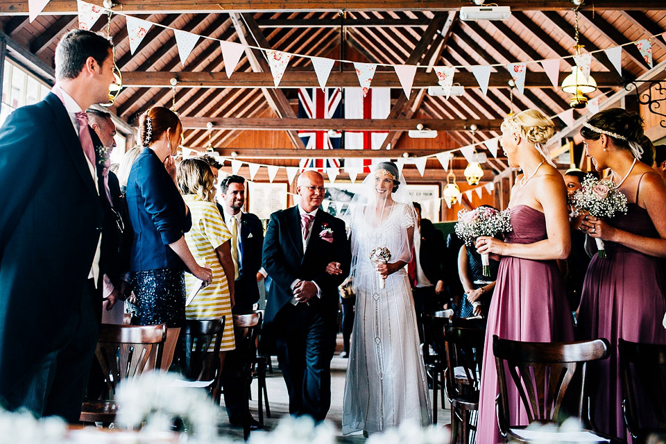 A fairground wedding and a 1920's inspired beaded gown // Images by Fairclough Photography.