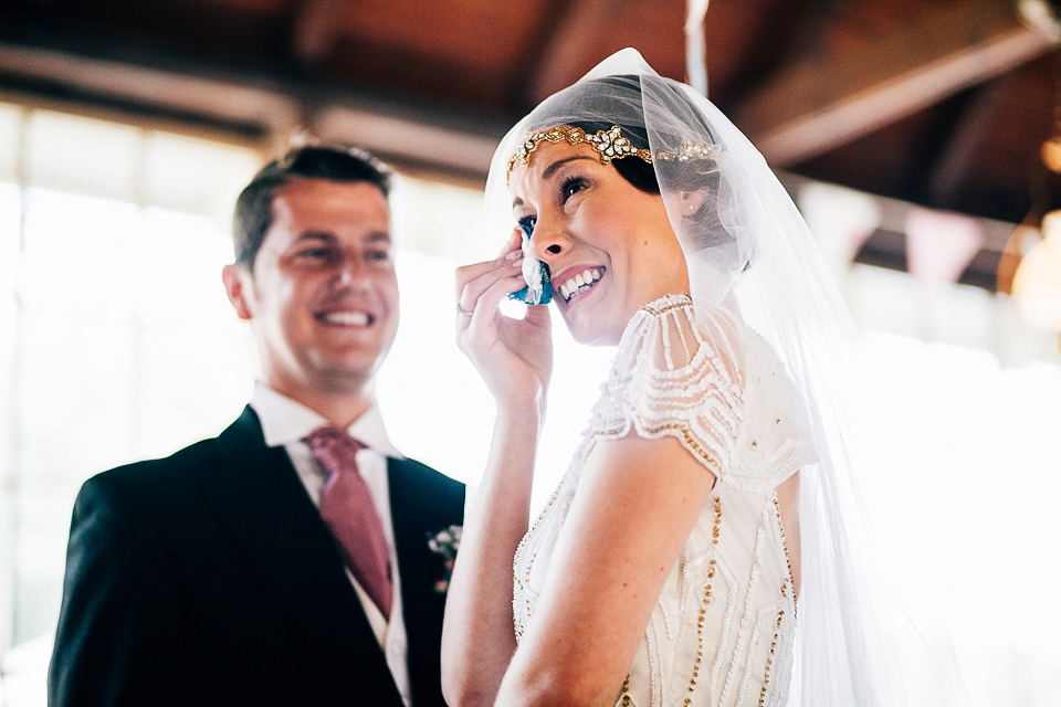 A fairground wedding and a 1920's inspired beaded gown // Images by Fairclough Photography.