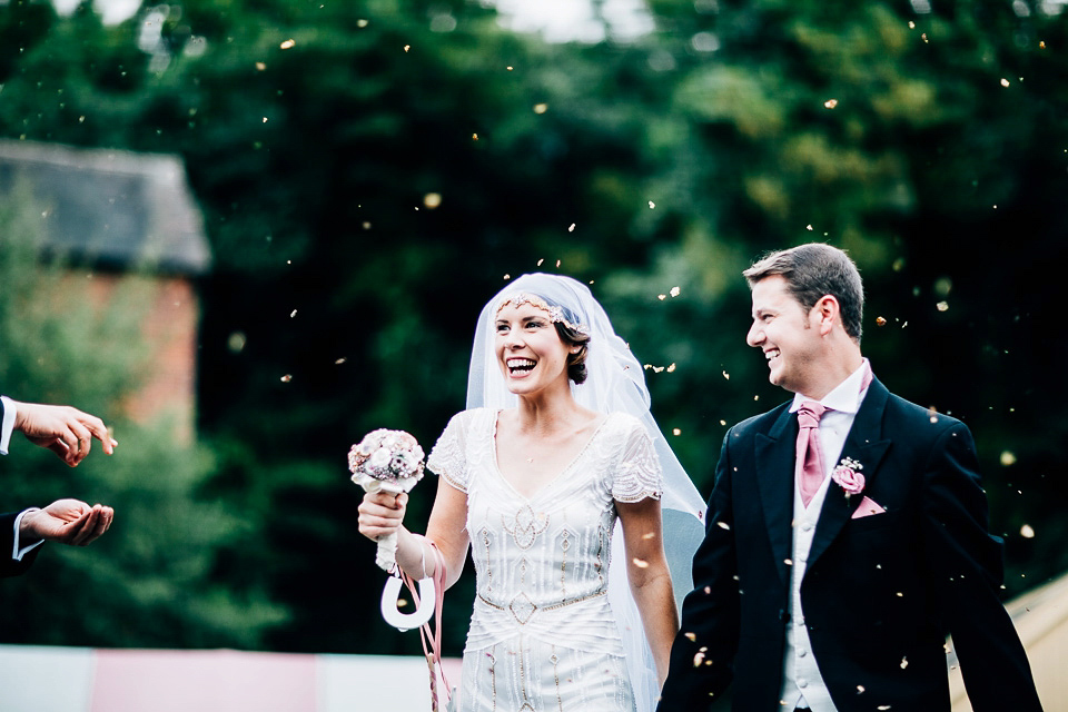 A fairground wedding and a 1920's inspired beaded gown // Images by Fairclough Photography.