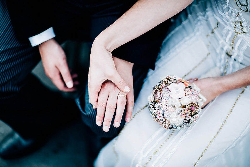 A fairground wedding and a 1920's inspired beaded gown // Images by Fairclough Photography.